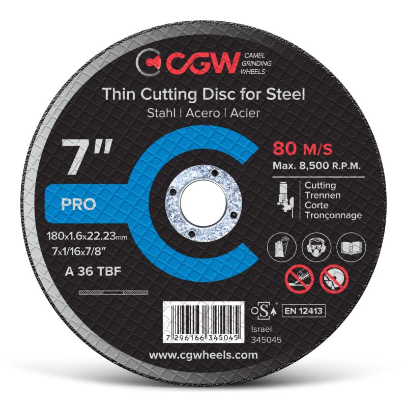 Disco Corte CGW 7" 1.6mm