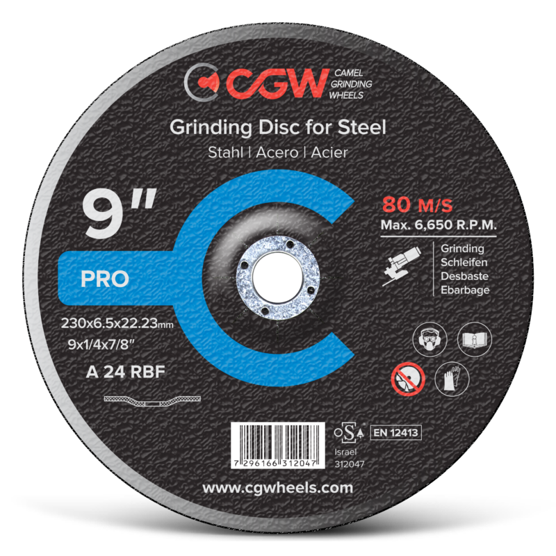 Disco Desbaste CGW 9" 6.5mm