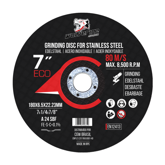 Disco Desbaste WOLVERINE 7" 6.5mm