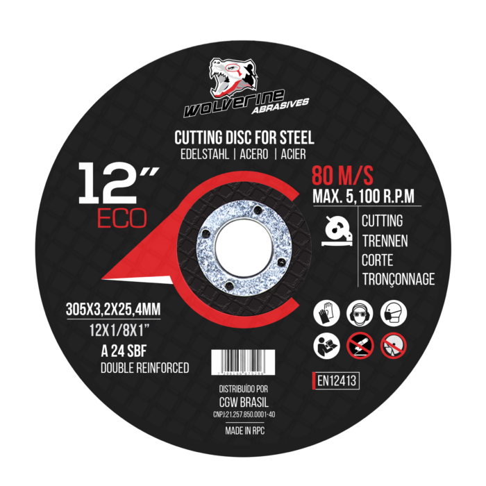 Disco Corte WOLVERINE 12" 3.2mm