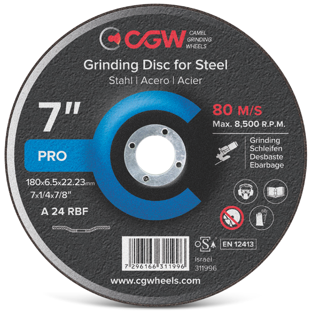 Disco Desbaste CGW 7" 6.5mm