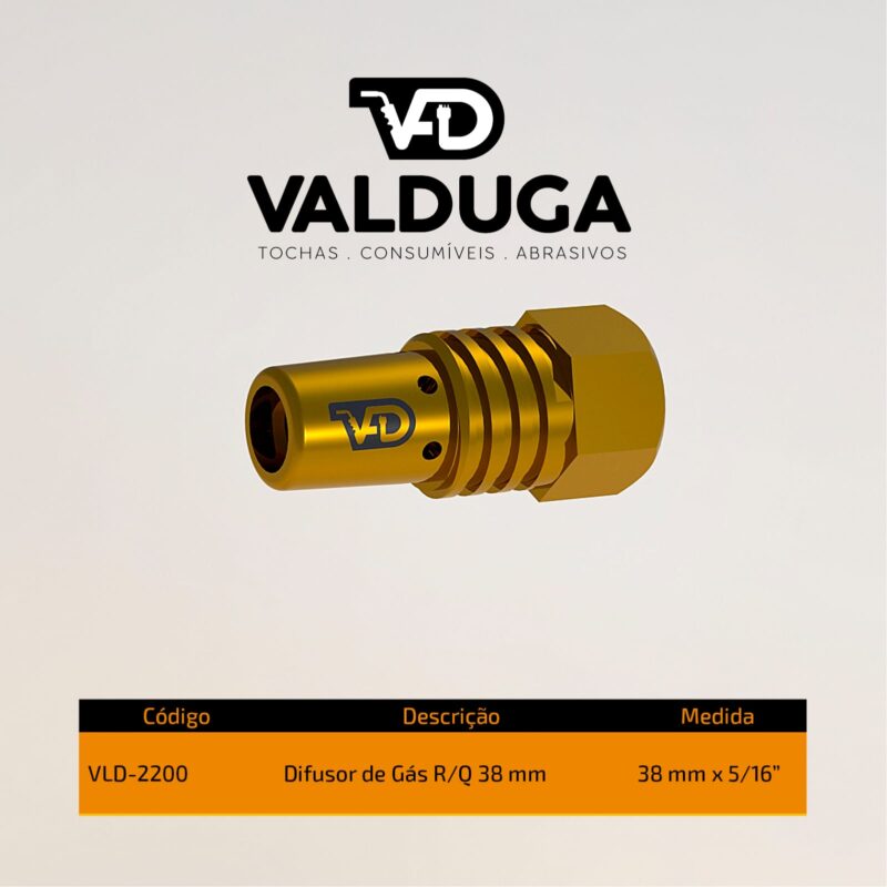 Difusor de gás 38mm
