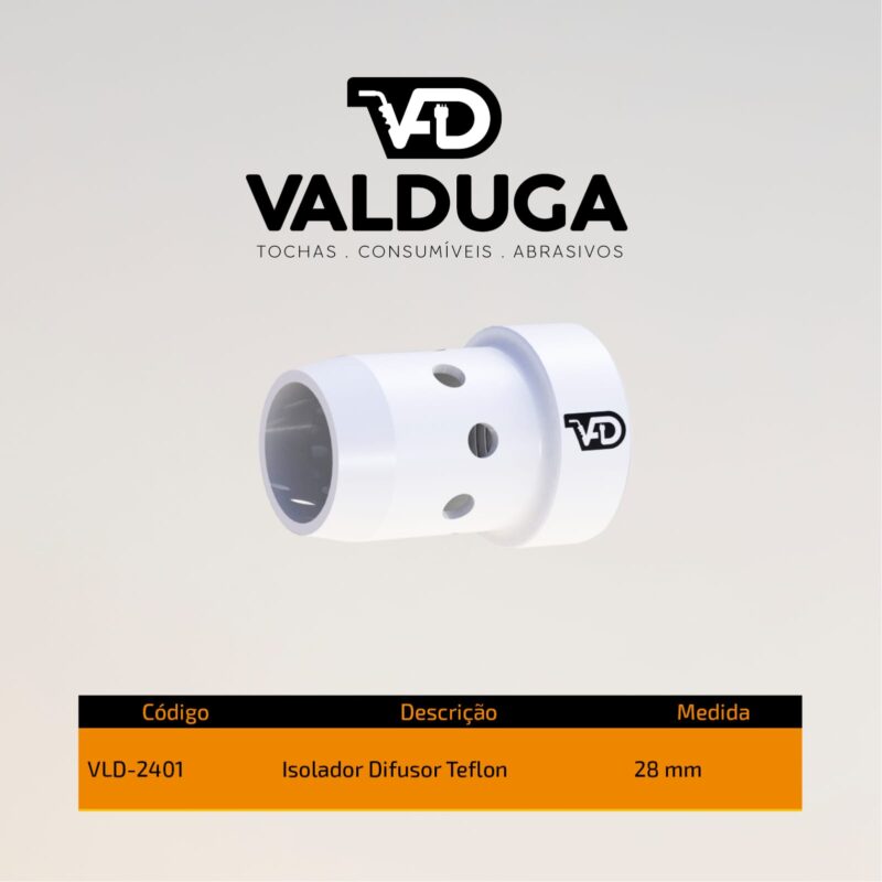 Isolador / Difusor Teflon Tocha Refrigerada