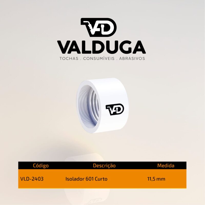Isolador Curto do Difusor para Robô